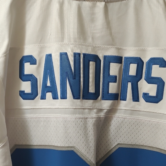 Barry Sanders White and Blue Football Jersey( Brand New With Tags) - Picture 12 of 16